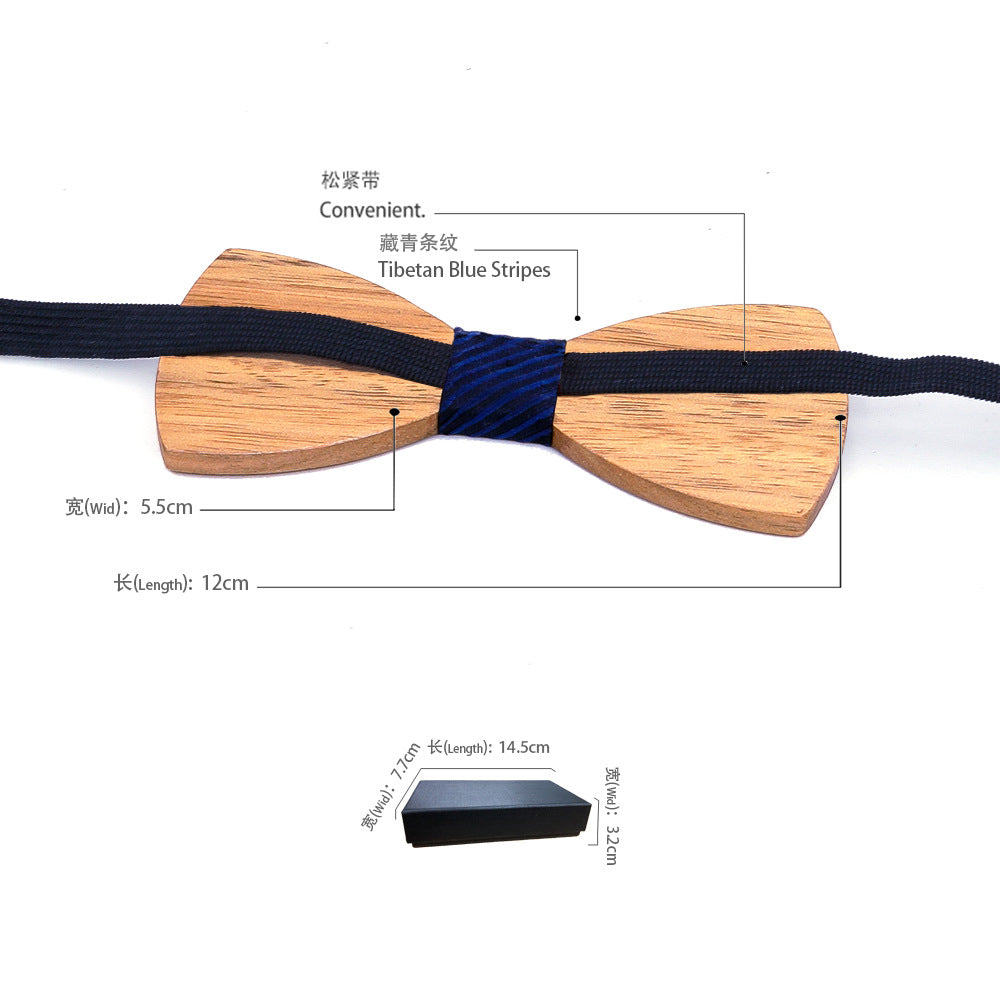 Heritage Architecture - Personalized Wooden Bow Tie Gift Set - NEVER GIVE UP